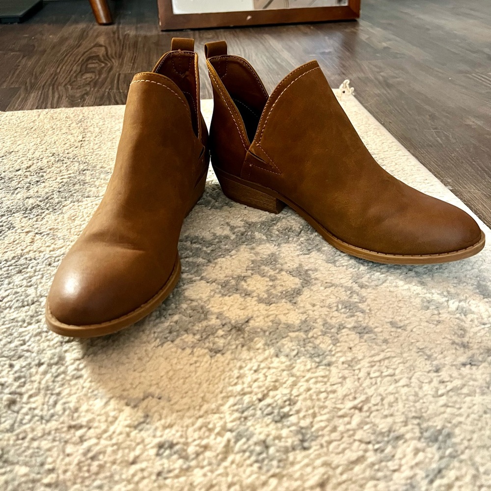 Brown booties